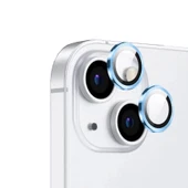 Apple iPhone 15 Zore CL-12 Premium Safir Parmak İzi Bırakmayan Anti-Reflective Kamera Lens Koruyucu - 1