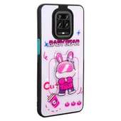 Xiaomi Redmi Note 9 Pro Kılıf Parlayan Kabartmalı İkonik Figürlü Zore Amas Silikon Kapak - 7