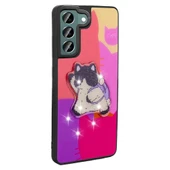 Galaxy S21 FE Kılıf Parlayan Kabartmalı İkonik Figürlü Zore Amas Silikon Kapak - 7