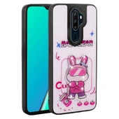 Oppo A9 2020 Kılıf Parlayan Kabartmalı İkonik Figürlü Zore Amas Silikon Kapak - 1