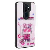 Oppo A5 2020 Kılıf Parlayan Kabartmalı İkonik Figürlü Zore Amas Silikon Kapak - 3