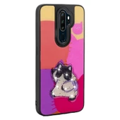 Oppo A9 2020 Kılıf Parlayan Kabartmalı İkonik Figürlü Zore Amas Silikon Kapak - 4