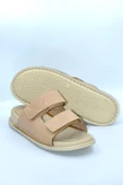 Unisex Ten Hakiki Deri Çift Cırt Günlük Terlik - 5