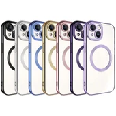 Apple iPhone 15 Kılıf M-safe Wireless Şarj Özellikli Zore Setro Silikon - 2