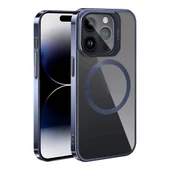 Apple iPhone 15 Pro Kılıf M-safe Şarj Özellikli Standlı Zore Klon Kapak thumbnail 1