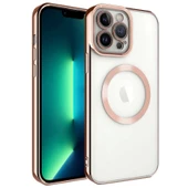 Apple iPhone 13 Pro Max Kılıf M-safe Wireless Şarj Özellikli Zore Setro Silikon thumbnail 1