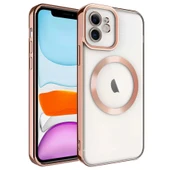 Apple iPhone 12 Kılıf M-safe Wireless Şarj Özellikli Zore Setro Silikon - 1