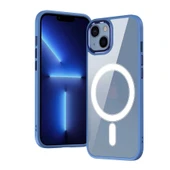 Apple iPhone 13 Kılıf Wireless Şarj Özellikli Zore Krom M-safe Silikon Kapak thumbnail 3