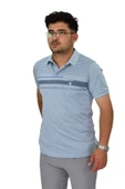 Erkek Polo Yaka Pano Çizgili Tişört T273 BGL-ST04592 thumbnail 5