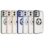 Apple iPhone 12 Kılıf Kamera Korumalı Logo Gösteren Zore Omega Kapak - 2
