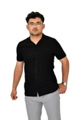 Erkek Apaçi Yaka Düğmeli Tişört 9655 BGL-ST04589 - 4