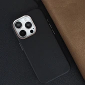 Apple iPhone 15 Pro Kılıf M-safe Şarj Özellikli PU Deri Zore Adora Kapak - 6