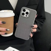 Apple iPhone 15 Pro Kılıf M-safe Şarj Özellikli Karbon Fiber Görünümlü Zore Troy Kapak thumbnail 2