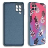 Galaxy A12 Kılıf Kamera Korumalı Desenli Sert Silikon Zore Epoksi Kapak - 2