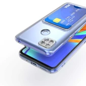 Xiaomi Redmi 9C Kılıf Kartlıklı Şeffaf Zore Setra Clear Silikon Kapak - 2