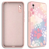 Xiaomi Redmi 9A Kılıf Kamera Korumalı Desenli Sert Silikon Zore Epoksi Kapak - 2