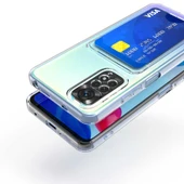Xiaomi Redmi Note 11 Pro 5G Kılıf Kartlıklı Şeffaf Zore Setra Clear Silikon Kapak - 2