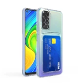 Xiaomi Redmi Note 11 Pro 5G Kılıf Kartlıklı Şeffaf Zore Setra Clear Silikon Kapak - 4