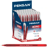 Pensan Tükenmez Kalem Büro 1.0 MM Kırmızı (50 L)İ 2270 thumbnail 1