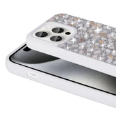Apple iPhone 15 Pro Kılıf Parlak Taşlı Tasarım Zore Linea Diamond Kapak thumbnail 3