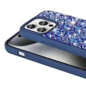 Apple iPhone 15 Pro Kılıf Parlak Taşlı Tasarım Zore Linea Diamond Kapak thumbnail 9