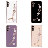 Galaxy A14 Kılıf El Tutamaçlı Kamera Korumalı Zore Taka Silikon Kapak thumbnail 2