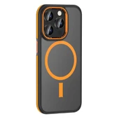 Apple iPhone 15 Pro Max Kılıf M-safe Şarj Özellikli Mat Görünümlü Zore Ant Kapak - 2