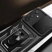 Galaxy A54 Kılıf Magnetik Standlı Kamera Korumalı Zore Sürgülü Vega Kapak - 7