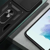 Galaxy A54 Kılıf Magnetik Standlı Kamera Korumalı Zore Sürgülü Vega Kapak - 4