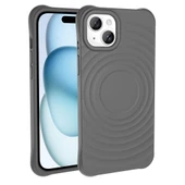 Apple iPhone 13 M-safe Şarj Özellikli Airbagli Mat Görünümlü Zore Hepi Kapak thumbnail 3