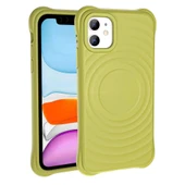 Apple iPhone 11 M-safe Şarj Özellikli Airbagli Mat Görünümlü Zore Hepi Kapak thumbnail 6