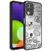 Galaxy A22 4G Kılıf Aynalı Desenli Kamera Korumalı Parlak Zore Mirror Kapak - 1