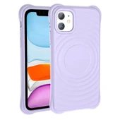 Apple iPhone 11 M-safe Şarj Özellikli Airbagli Mat Görünümlü Zore Hepi Kapak thumbnail 3