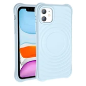 Apple iPhone 11 M-safe Şarj Özellikli Airbagli Mat Görünümlü Zore Hepi Kapak thumbnail 2