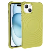 Apple iPhone 15 Plus M-safe Şarj Özellikli Airbagli Mat Görünümlü Zore Hepi Kapak thumbnail 6