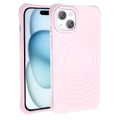 Apple iPhone 15 M-safe Şarj Özellikli Airbagli Mat Görünümlü Zore Hepi Kapak thumbnail 1