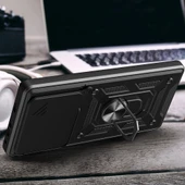 Xiaomi 14T Pro Kılıf Magnetik Standlı Kamera Korumalı Zore Sürgülü Vega Kapak - 7