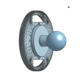 Byr Gösterge Tablosu Montajı için VW Up Ball Montaj Adaptörü (Plastik Aparattır!!!) 3D thumbnail 3