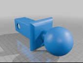 Byr Sahte fragman Hitch Ball Mount (Plastik Aparattır!!!) 3D - 2