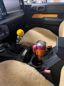 Byr Araba Kupa Adaptörü / Büyük Bardaklık (5. Nesil Bronco) (Sadece Plastik Aparattır!!!) 3D - 4