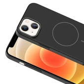 Apple iPhone 13 Kılıf M-safe Şarj Özellikli Zore Ruby Sert Kapak - 7