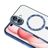 Apple iPhone 16 Kılıf Kamera Korumalı M-safe Wireless Şarj Özellikli Zore Demre Kapak - 9