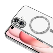 Apple iPhone 16 Kılıf Kamera Korumalı M-safe Wireless Şarj Özellikli Zore Demre Kapak - 2