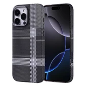 Apple iPhone 16 Pro Kılıf M-safe Şarj Özellikli Karbon Fiber Görünümlü Zore Nekst Kapak - 1