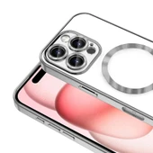Apple iPhone 16 Pro Kılıf Kamera Korumalı M-safe Wireless Şarj Özellikli Zore Demre Kapak - 3