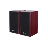 Lenovo Lecoo DS105 1+1 Kablolu USB + 3.5mm Jack Girişli 6W Stereo Masaüstü Ahşap Hoparlör - 5