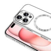 Apple iPhone 16 Pro Kılıf Kamera Korumalı M-safe Wireless Şarj Özellikli Zore Demre Kapak - 2