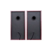 Lenovo Lecoo DS105 1+1 Kablolu USB + 3.5mm Jack Girişli 6W Stereo Masaüstü Ahşap Hoparlör - 3