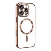 Apple iPhone 16 Pro Kılıf Kamera Korumalı M-safe Wireless Şarj Özellikli Zore Demre Kapak - 9