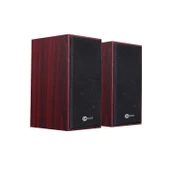 Lenovo Lecoo DS105 1+1 Kablolu USB + 3.5mm Jack Girişli 6W Stereo Masaüstü Ahşap Hoparlör - 1